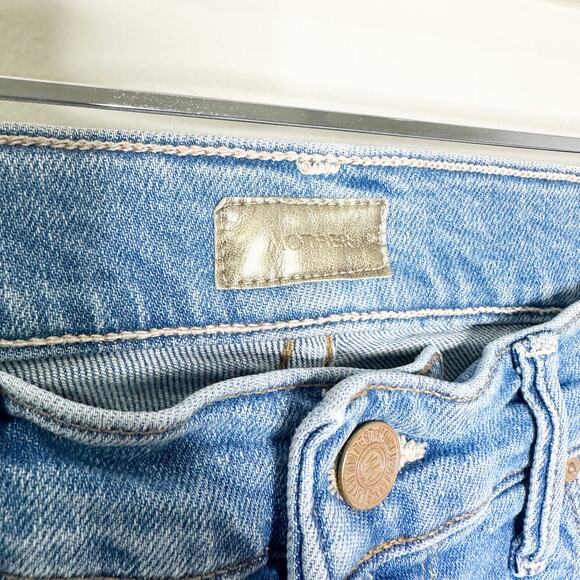 Mother Jeans Pixie Dazzler Ankle Fray Shoot to Thrill Straight Leg Jeans 28 - Picture 8 of 11